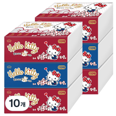 ITC 헬로키티 천연펄프 팝업티슈 3겹, 랜덤 발송, 30개, 110개입