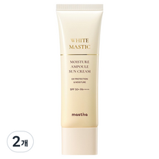 매스티나 화이트 매스틱 모이스처 앰플 선크림 SPF50+ ++++, 50ml, 2개