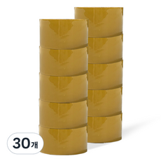 BEARPAW 輕包裝 封箱膠帶 48mm x 80m, 黃色, 30個