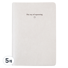 바이풀디자인 생각보관함 그리드 레터 v.4 노트, 03 화이트 멜란지, 5개