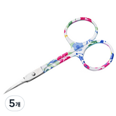 미성메탈 핸들인쇄스텐큐티클가위, 혼합 색상, 5개