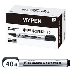 마이펜 유성매직 530, 검정, 48개