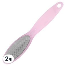 블루코지 슬림 스테인레스 발 각질제거기 핑크, 60g, 2개, 1개입