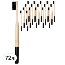 Trade Me 溫和竹牙刷 彩色刷毛 黑色, 1入, 72個