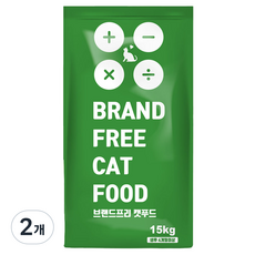 브랜드프리캣푸드 전연령 건식사료, 닭, 15kg, 2개