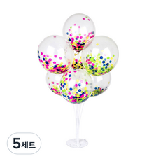 파티쇼 풍선꽂이장식세트70cm 컨페티, 1번, 5세트