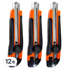 DADA 鎖定式大型美工刀 18mm, 橘色, 12個