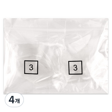 Lvia 長款芭蕾美甲片 3號 50p, 4個, 透明