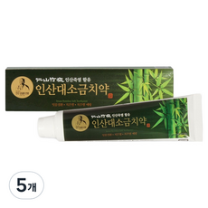 仁山竹鹽 仁山大鹽味牙膏, 5個, 160g