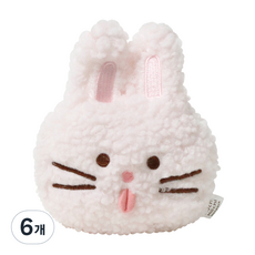 모찌타운 뽀글 핫팩 인형 버니 130g, 6개