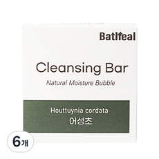 바쓰힐 어성초 클렌징 바, 6개, 100g
