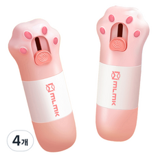 Mlmk Laladu快遞刀 貼紙 橡皮擦 貓, 4個, 混色