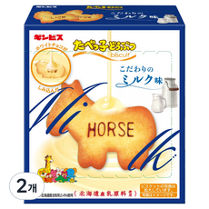 GINBIS 金必士 Tavetco 動物造型餅乾 牛奶口味, 50g, 2個