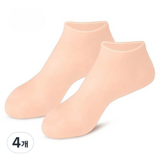 로이랑 발 보습 케어 실리콘 양말 스킨, 80g, 4개, 1개입