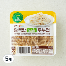 곰곰 담백한 얇은 두부면, 100g, 5개