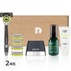 DORCO 臉部3D入門組Motion V2組, 刮鬍刀+5片刮鬍刀+刮鬍刀架+精華液+潔面泡沫, 2組