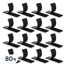 Skora 強力黏貼魔鬼氈墊 黑色, 80個