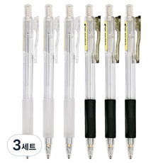 포포팬시 제피트 투명 샤프 2종 x 3p 세트, 3세트, 0.5mm