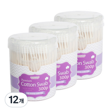 Aiel 新生兒棉花棒, 300件, 12個