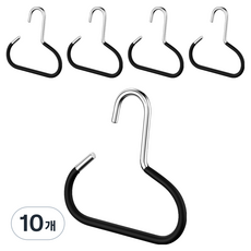 JANIHOME 多用途帽子掛架, 黑色, 10個