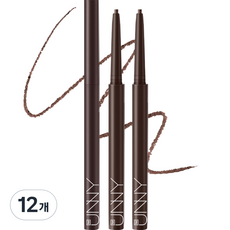 아임유니 스키니 핏 젤 아이라이너 슬림펜슬 0.14g, S02 딥브라운, 12개
