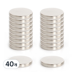 강력 원형자석 20파이 x T 3mm, 40개