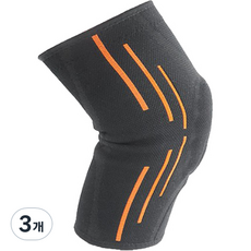 나음다름 오렌지 실리콘 무릎 보호대, 3개