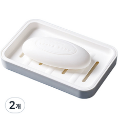 沈老闆家 基本款 浴室 廁所 肥皂架, 白色, 2個