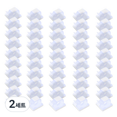 Market Plan 多用途電線整理夾 50p, 白色, 2套