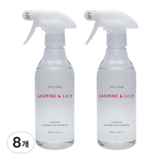 아임클린 거품형 풋샴푸 자스민앤릴리 385ml, 1개입, 8개
