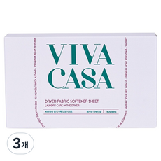 VIVACASA 烘衣機用乾衣香氛紙 纖維柔軟劑 薰衣草香 正裝, 40入, 3個