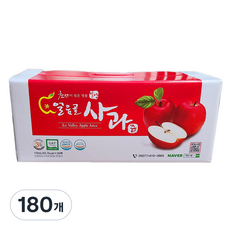 햇빛식품 밀양 얼음골 사과즙, 110ml, 180개