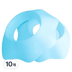 MF商店 防濕矽膠防水防潑濺洗臉護腕 M, 10個, 天空藍