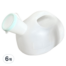 소울리치 유용한 휴대용 소변기 3L, 화이트, 6개