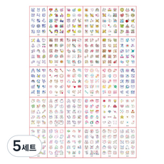 Fokermus 海娜紋身貼紙 迷你30款套組, 5套, K款