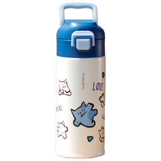 FUGUANG 富光 兒童大容量保溫便攜杯壺, 1個, 400ml, 小蒂藍