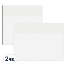 MaDaKkuMi Post-it 別紙筆記本 自黏便條紙 M 50張 + L 50張 套組, 透明, 2套