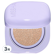 미샤 레이어링 핏 세미 글로우 쿠션 파운데이션 15g, 23 샌드, 3개