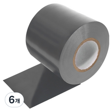 월드크린 넓은 폭 전기 절연 테이프 50mm x 30m 실버, 6개