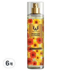 몽트우드 바디 미스트 패션 플라워, 6개, 237ml