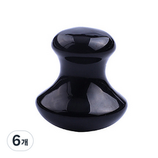 한별나라 얼굴 눈 마사지 롤러, 블랙 크리스탈, 6개