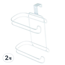 Great Mom 多用途2層衛生紙架, 白色, 2個