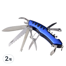 Dr.Tools多功能家用生活工具 14 in 1 麥克·馬克納姆刀 藍色, 2個