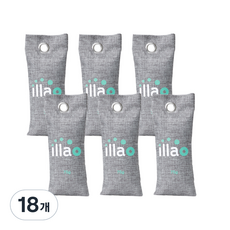 Illao 竹炭多用途除臭劑, 75g, 18個