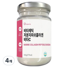 딜리프 비타제틱 저분자 피쉬콜라겐 비타C, 100g, 4개