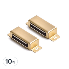 손잡이세상 스텐 자석 파워 빠찌링 골드 중, 10개