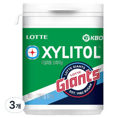 XYLITOL KBO 原創口香糖 樂天巨人, 100g, 3個