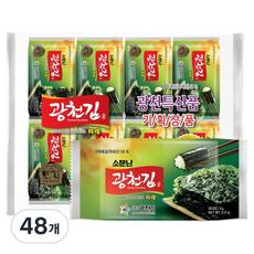 광천김 소문난 파래 도시락김, 5g, 48개