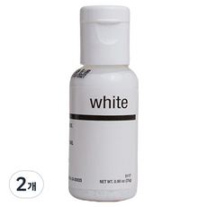 셰프마스터 리쿠아젤 식용색소 화이트, 25g, 2개
