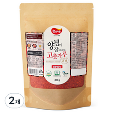 햇님마을 양념이 잘 어우러지는 국산 고춧가루 보통매운맛, 400g, 2개